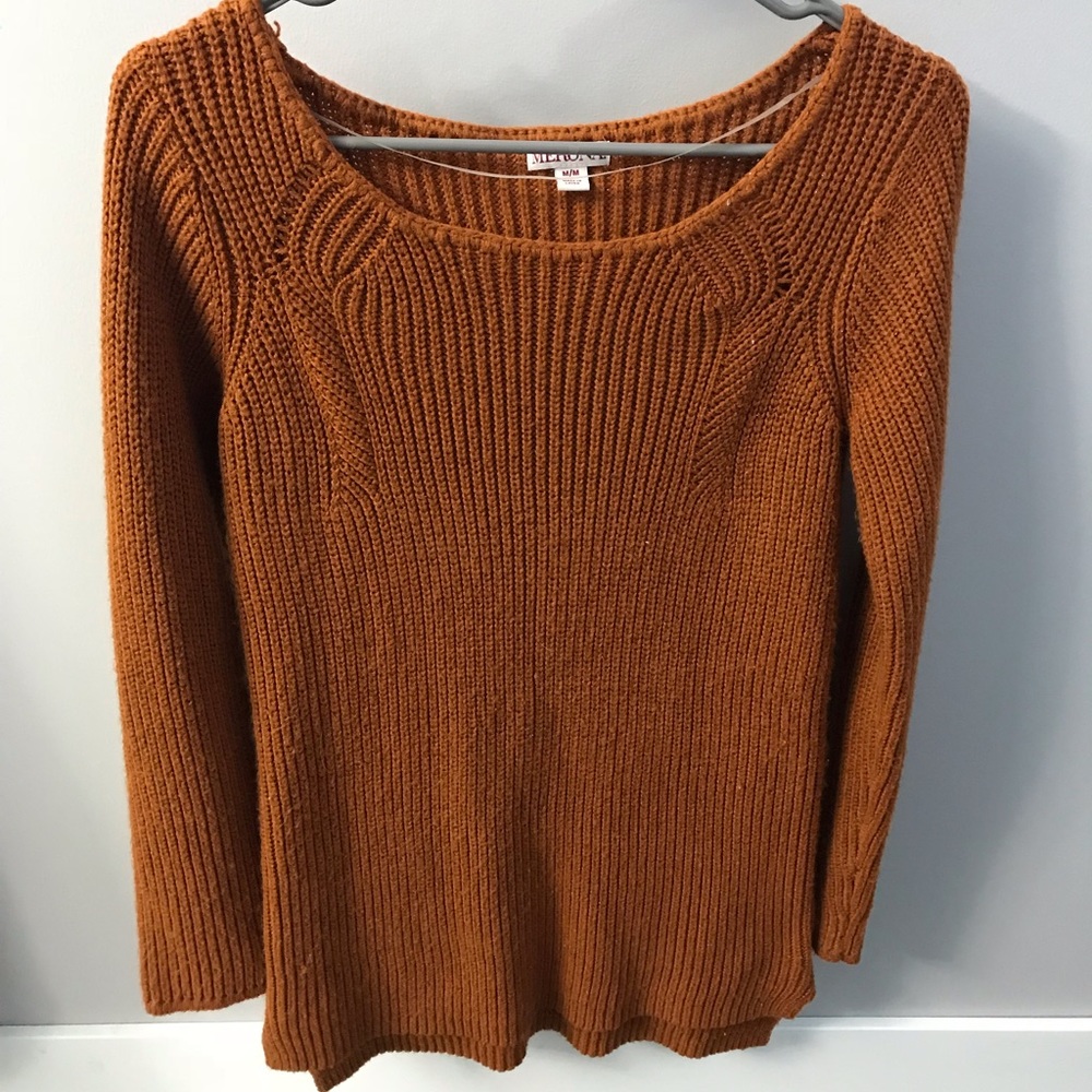 Burnt orange sweater